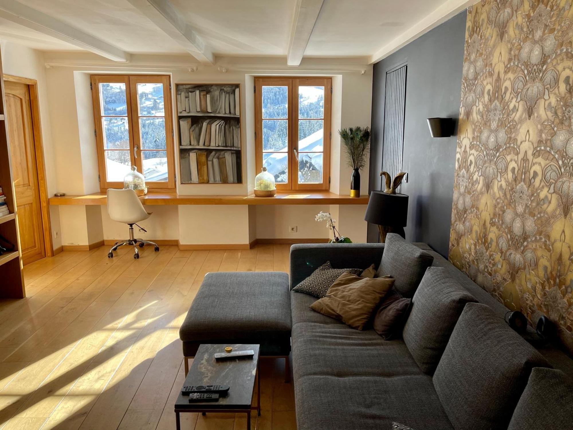 Chalet A Megeve-Vauvray - Grands Appartements , Vue Mont Blanc Demi-Quartier ภายนอก รูปภาพ
